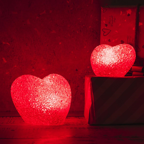 A Heart-Shaped LED Lamp