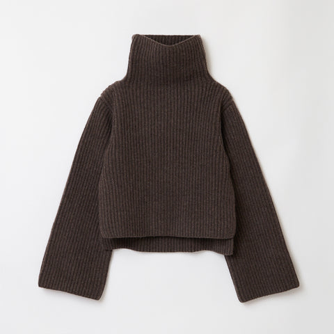 The shishikui シシクイ HIGH NECK KNIT完売グレー des-heros.fr