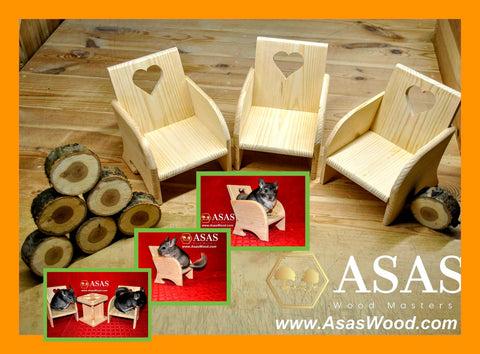 Accessoires pour chinchilla AsasWood