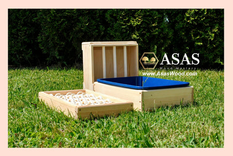 Bunny Rabbit hay feeder litter box and digging box for Rescue centre AsasWood