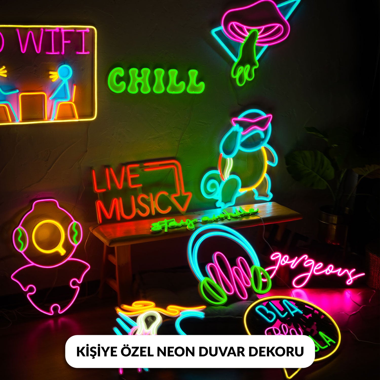 Kişiye Özel Neon Duvar Dekoru - Hoagardcomtr product image