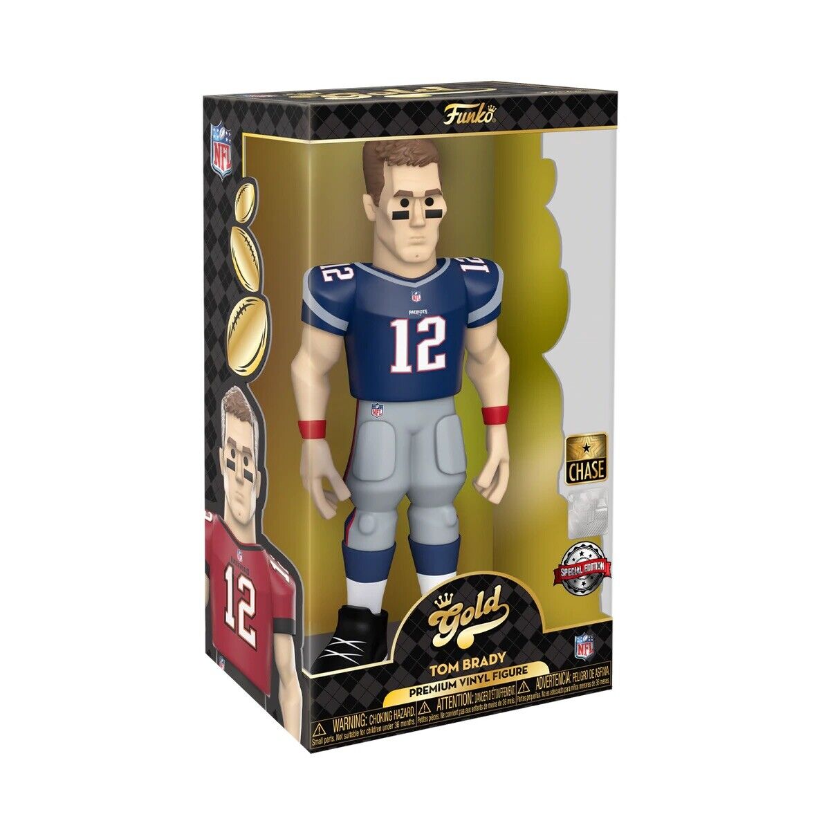 Funko Gold NFL Tom Brady x Tampa Bay Buccaneers 12 Inch Vinyl Figure – Gold  Dust Toys
