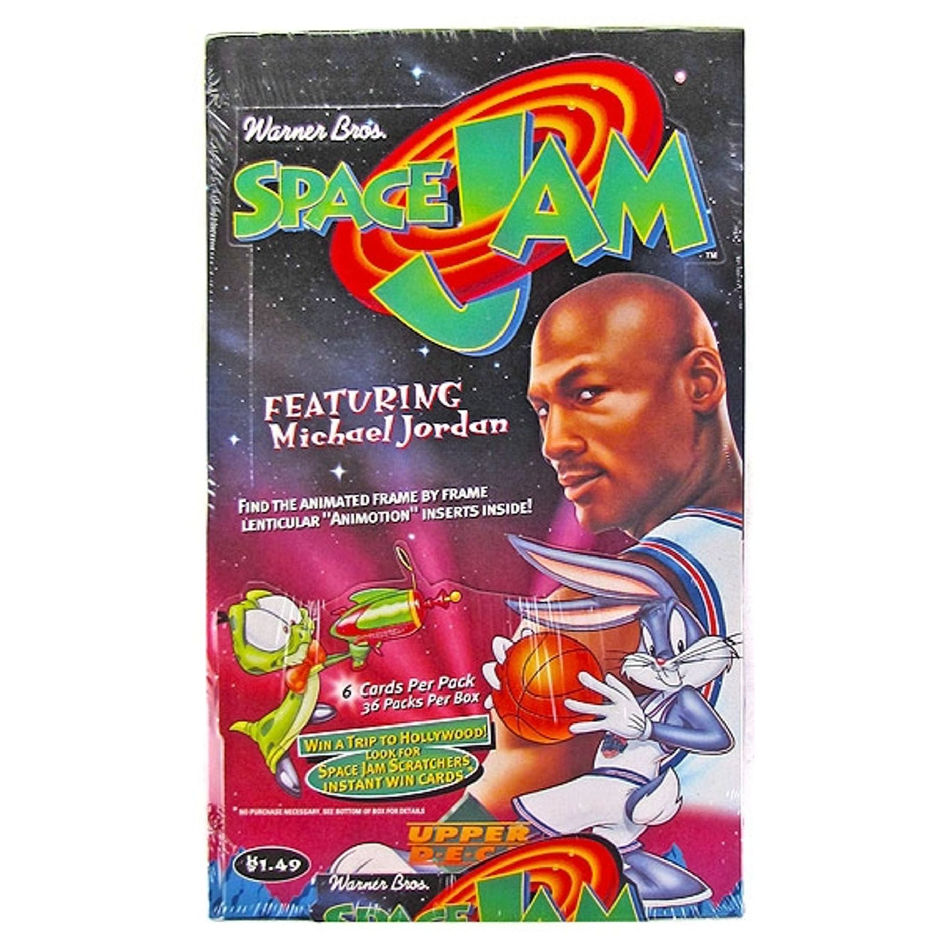 Rare 1996 Upper Deck Space Jam x Michael Jordan sealed pack of