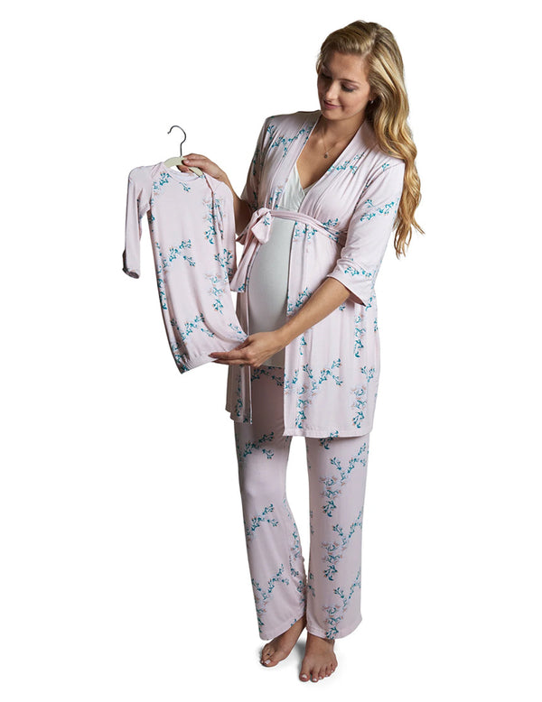 Pyjama maternité qui allaite pour maman et pyjama assorti pour fille Par  bébé Be Mine Maternité / Famille assortie / Cadeau baby shower / Mae -   France