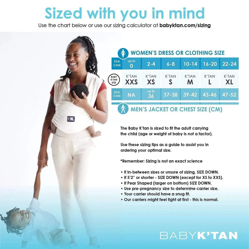 Baby K'tan Size Guide