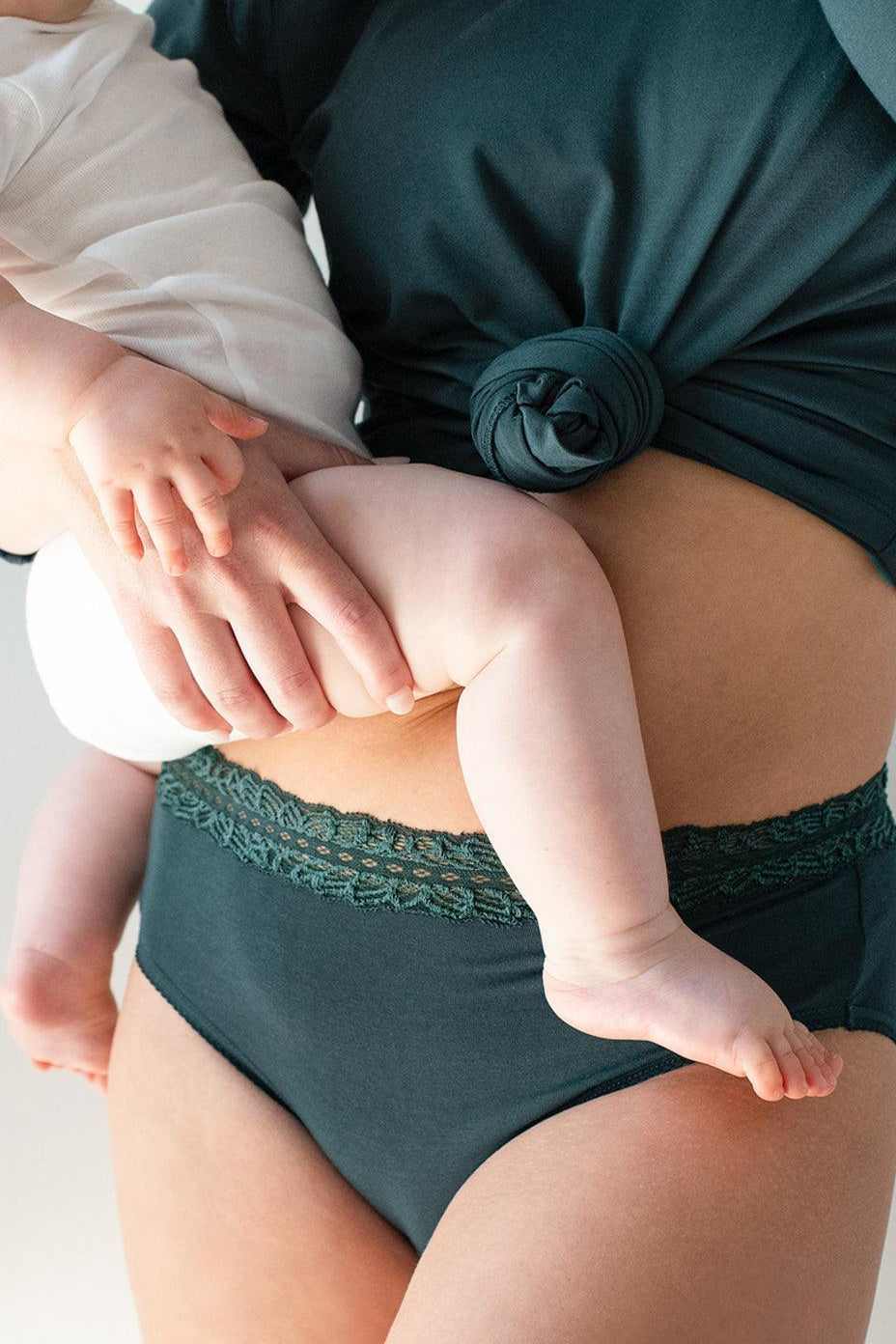 Bamboo Maternity & Postpartum Panties - 2 Pack black & beige – Milk & Baby