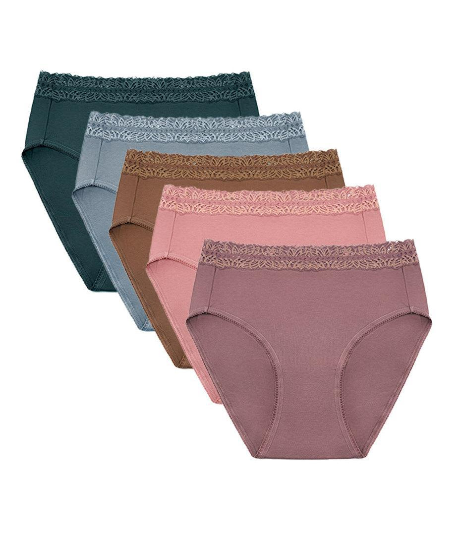 adviicd Cotton Panties for Women Women's Underwear High Waisted Postpartum  Maternity Panties BK2 Medium 