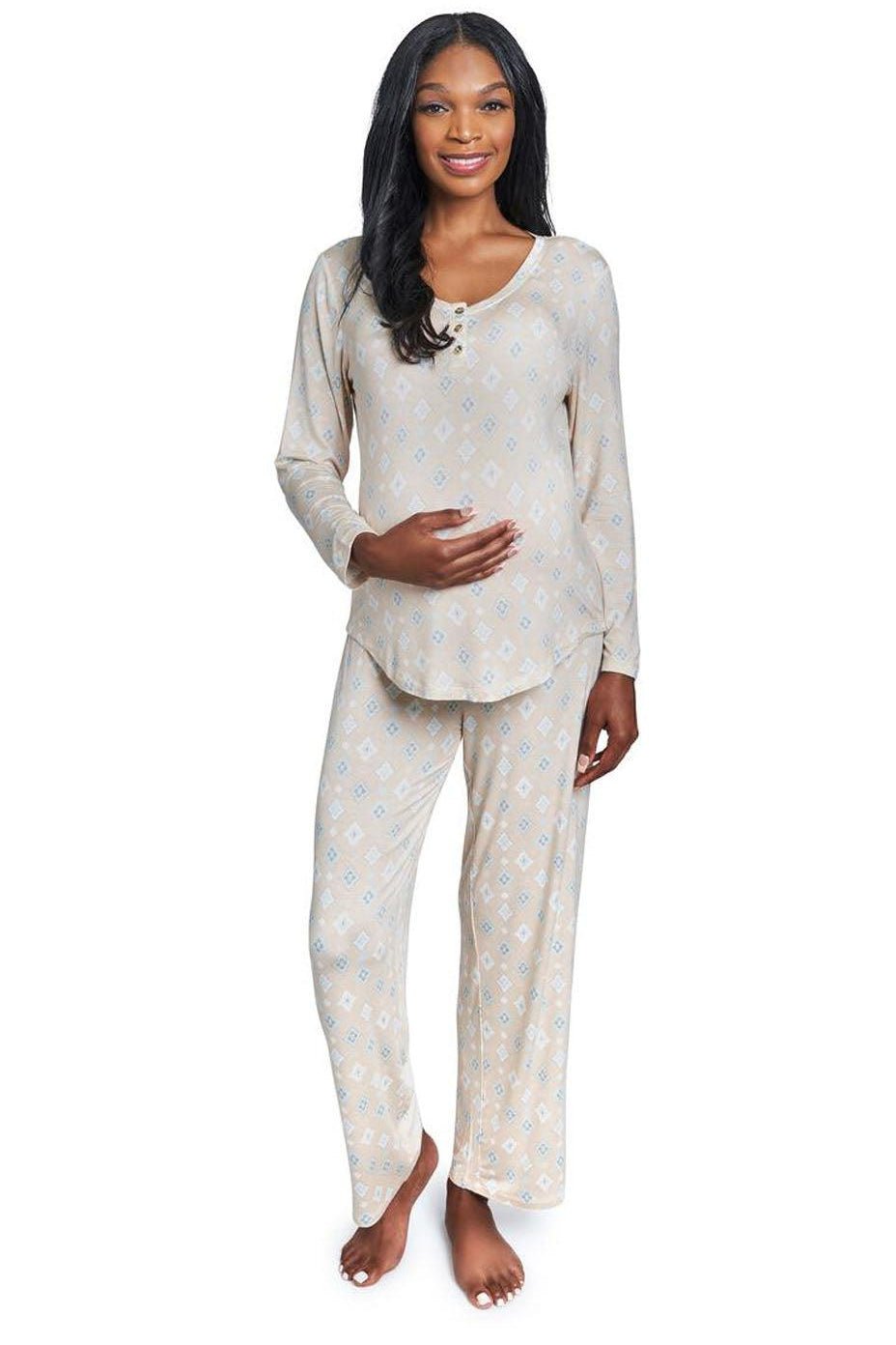 Davy Ultra Soft Maternity & Nursing Pajamas in Mauve – Milk & Baby