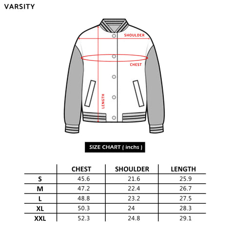 Varsity Size chart – Slanng