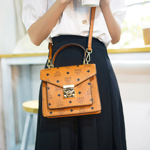 Crossbody Bag, Shoulder Bag, Senior Sense Of Women's Bags, Vintage Old  Flowers Commuting Large Capacity Bucket Bag Brown flower: Handbags