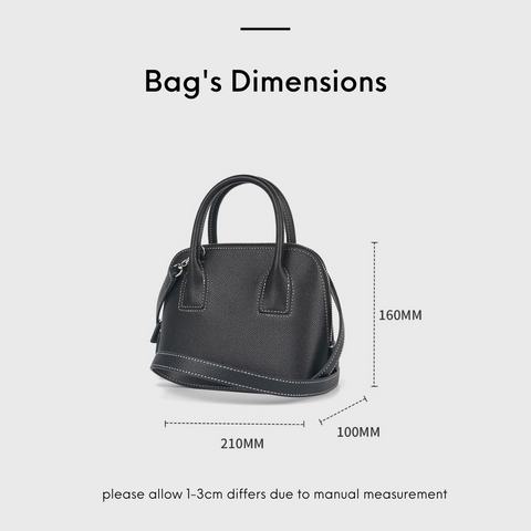 The dimension of Dome shaped crossbody bag