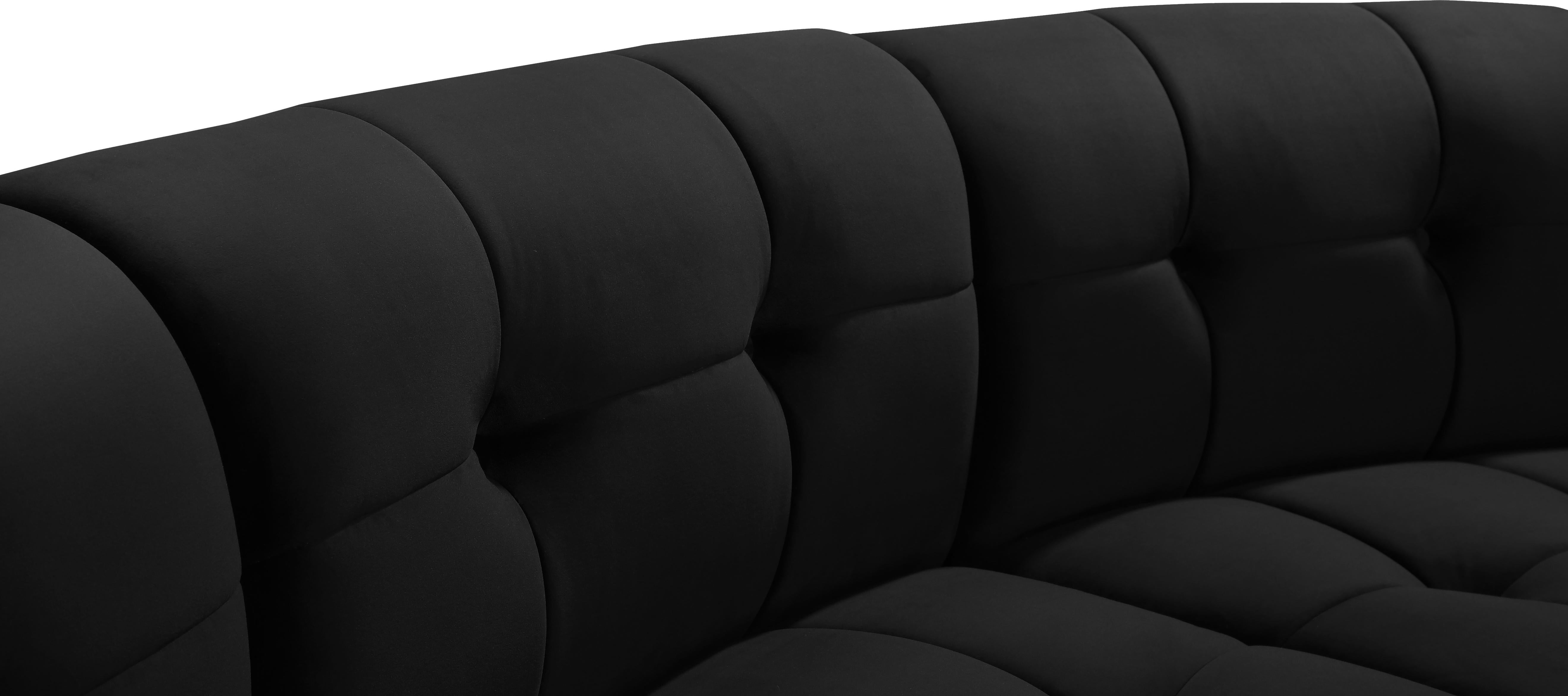 14-Piece Modular Sectional in Limitless Black Velvet
