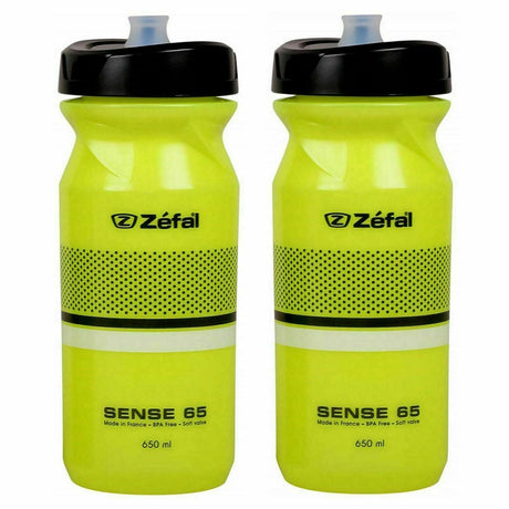 2-Pack Zefal Magnum 33oz 975ml Clear Bike Water Bottles BPA Free Dishwasher  Safe