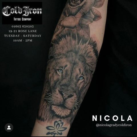 Nicola Grady Cold Iron tattoo Company Norwich