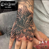 hand tattoo jay cold iron norwich