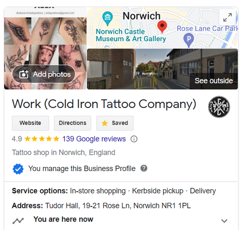 Cold Iron Tattoo Company