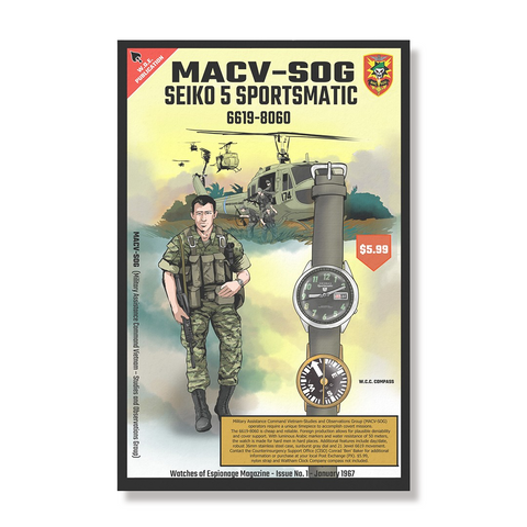 MACV-SOG Seiko, focusing specifically on the Seiko 5 Sportsmatic reference 6619-8060