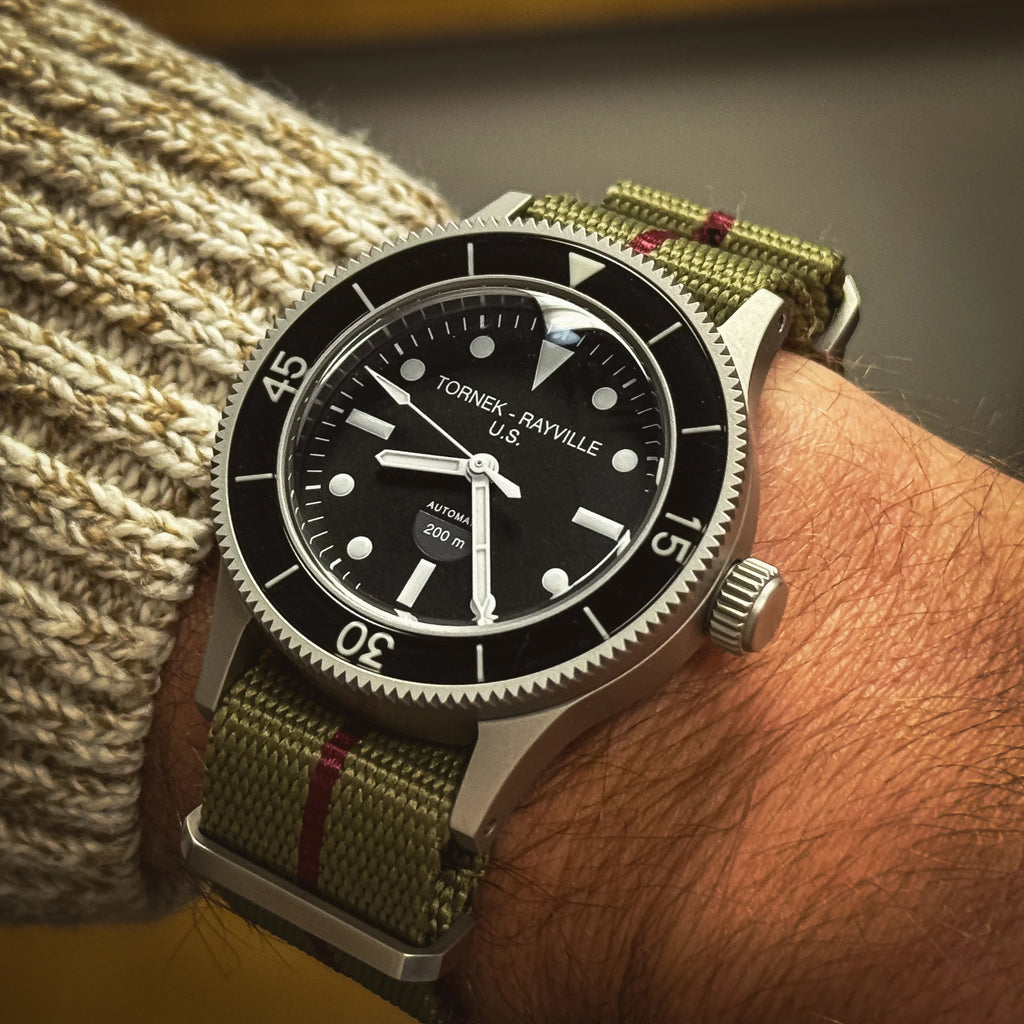 tornek-rayville tr-660 five eye nylon strap watches of espionage navy seals