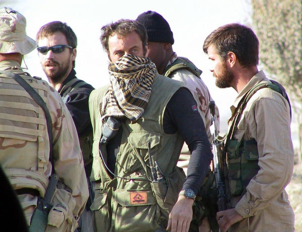 Sergeant Paul “Scruff” McGough of the British SBS wearing an issued Cabot Watch Company (CWC) SBS during the battle for Qala-I Jangi Prison on 27 November 2001.