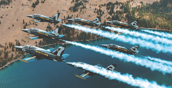 Breitling aerobatic jet team aerospace