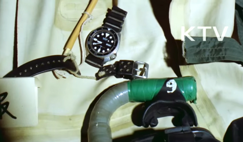 A Seiko 7548 recovered from a captured North Korean frogman on Dadaepo Beach in 1983