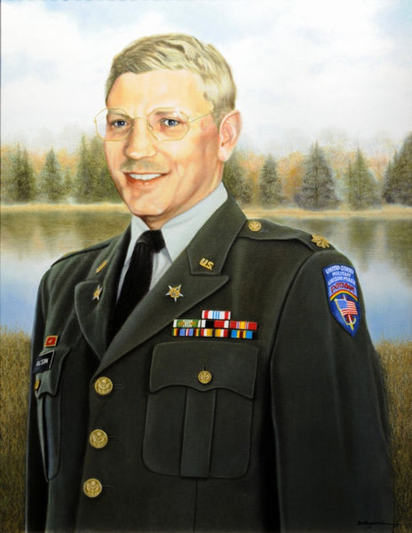 Artist’s rendering of Major Arthur D. "Nick" Nicholson, Jr, who was killed while conducting intelligence operations with the U.S. Military Liaison Mission (USMLM) in the DDR.