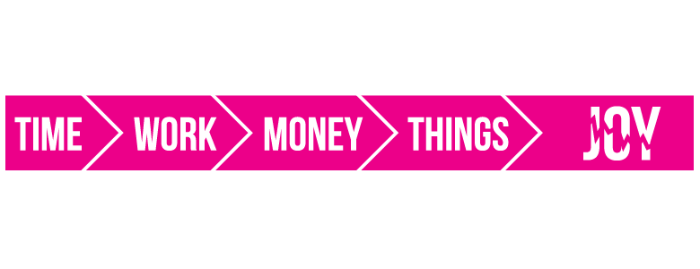 Time for Work for Money for Things won't bring you Joy.