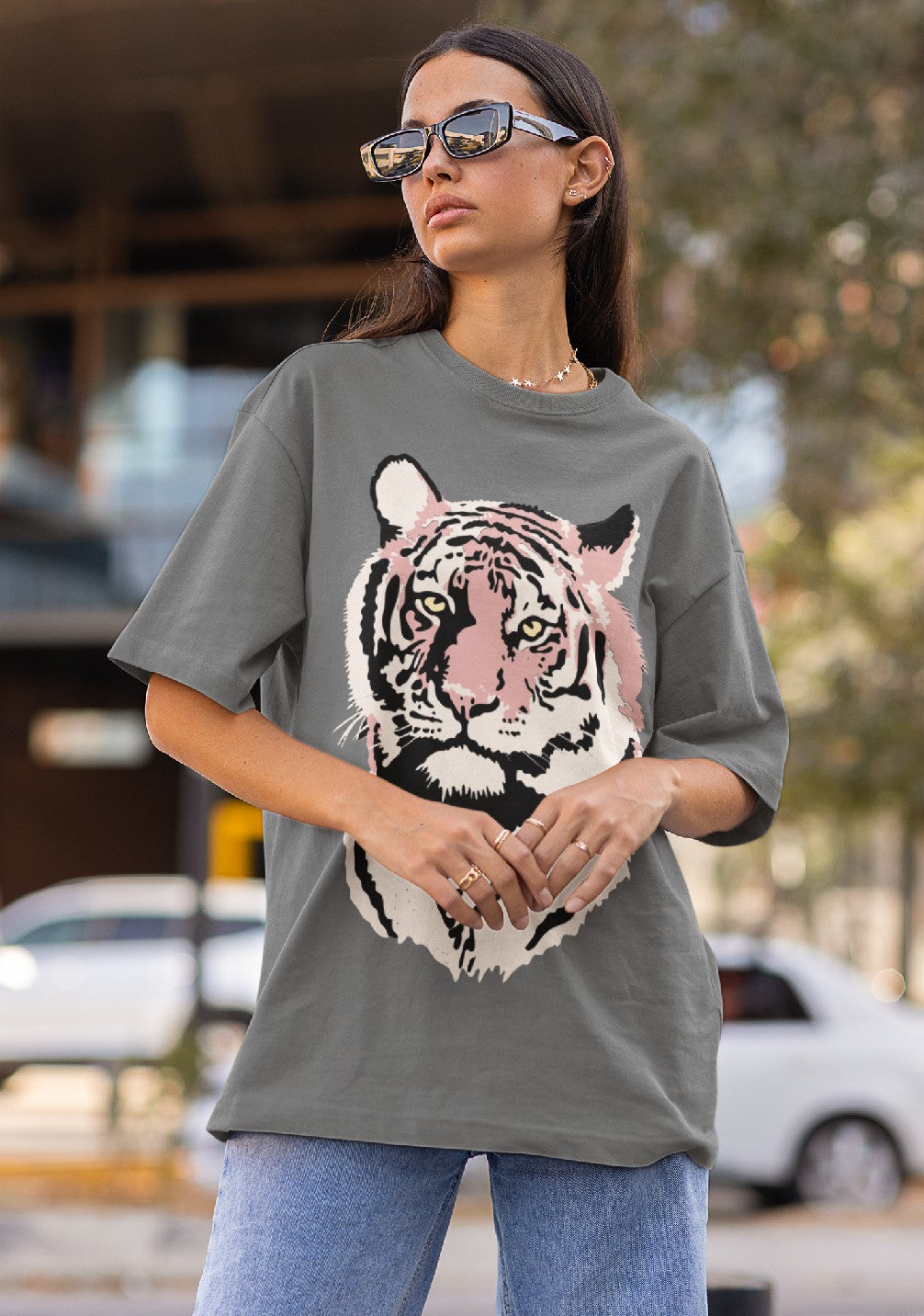 Wild and Free Tiger Print T-Shirt for Girls – sublimecollections