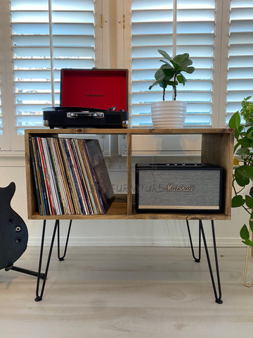 record player stand tall