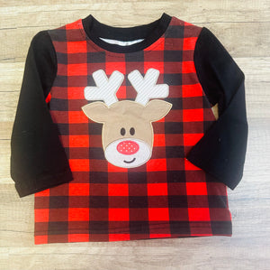Long Sleeve Reindeer Shirt - The Emerald Creek Boutique