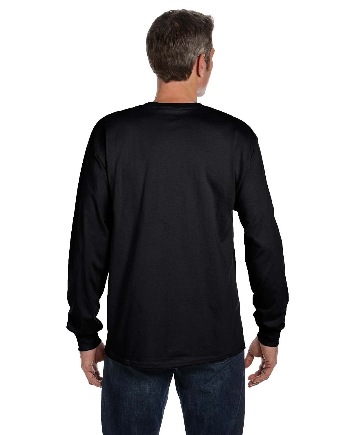 Hanes 5596 Men's Authentic-T Long-Sleeve Pocket T-Shirt – Shirts In Bulk