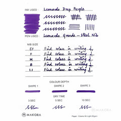 Leonardo Deep Purple Fountain Pen Ink