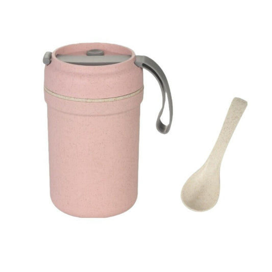 Wheat Straw Lunch Box Includes Spoon - Temu