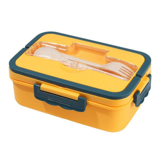 850/1100Ml Wheat Straw Lunch Box with Spoon Chopsticks Microwave