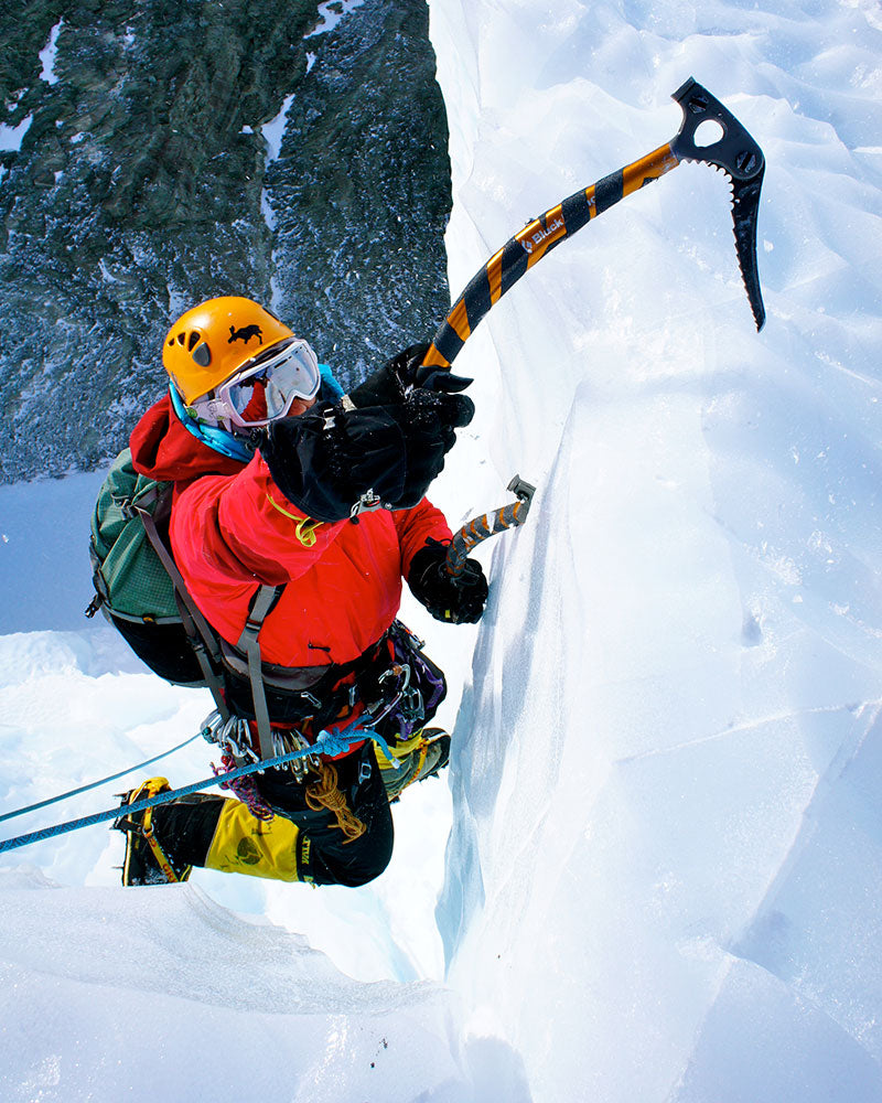 Confronting fear while climbing