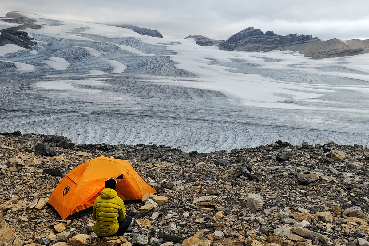 Waiting for the storm by tent