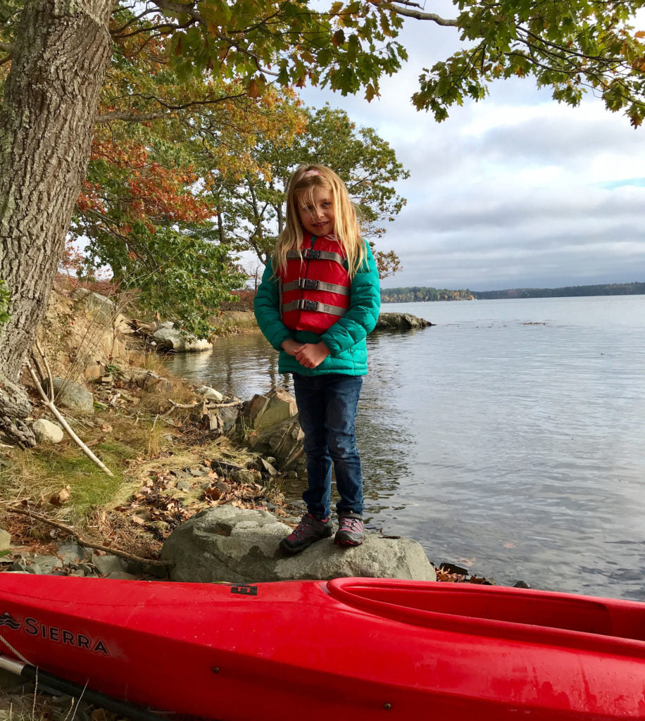 Exploring islands by kayak