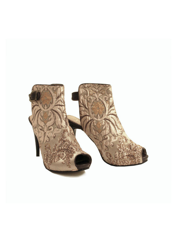 Zeyzani Elite Copper Open Back Ankle Boot