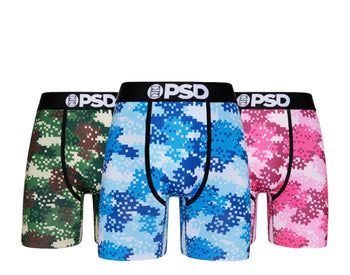 PSD x Playboy - Tie Dye Logo Boxer Briefs Blue Tie Dye Men's Underwear  122180047