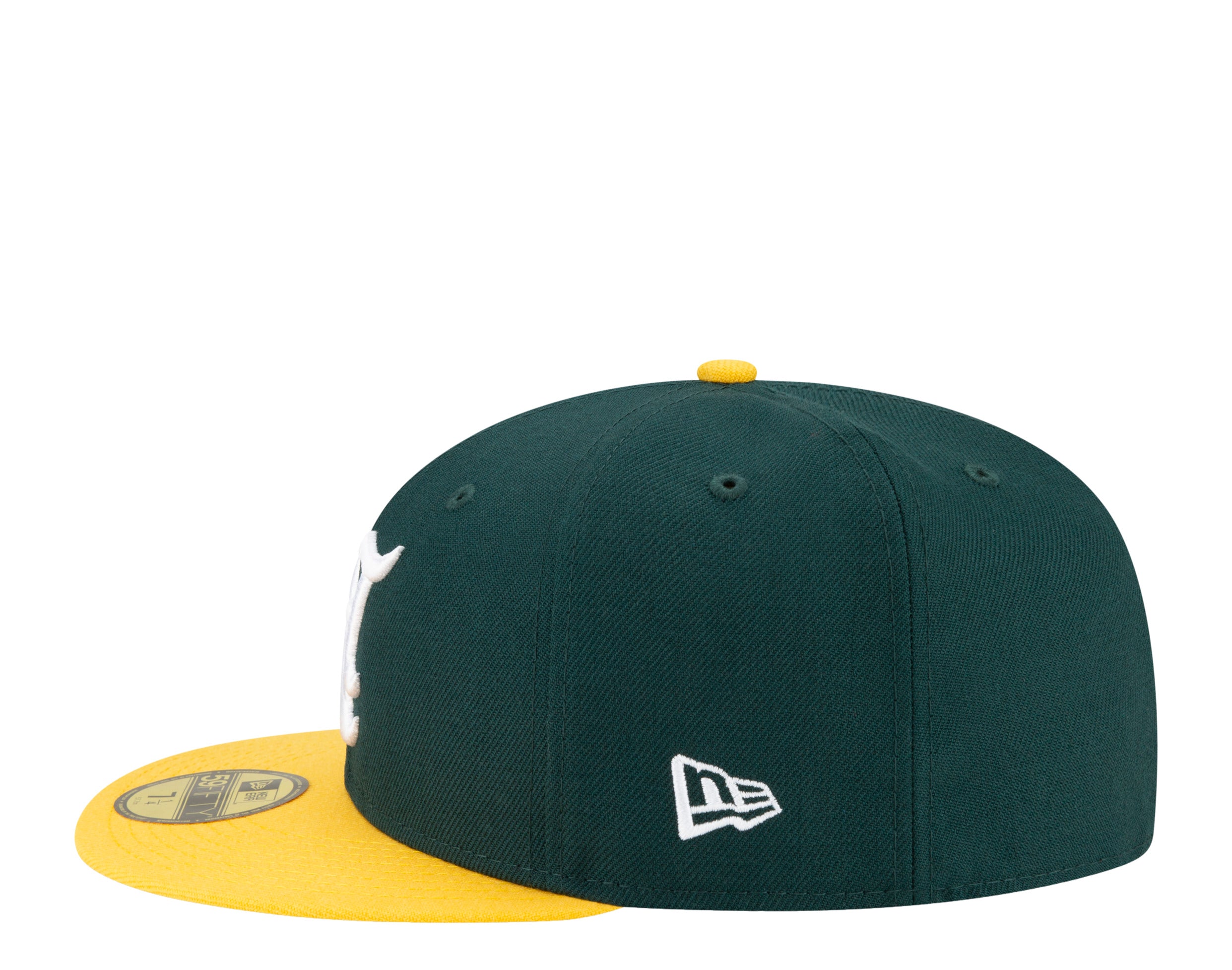 New Era 59Fifty MLB Oakland Athletics Upside Down Logo Fitted Hat – NYCMode