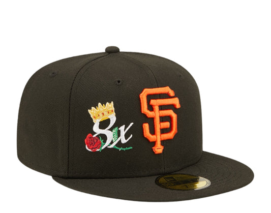 New Era San Francisco Giants Logo Pinwheel 59FIFTY Fitted Cap 60285374 - 7 1/4