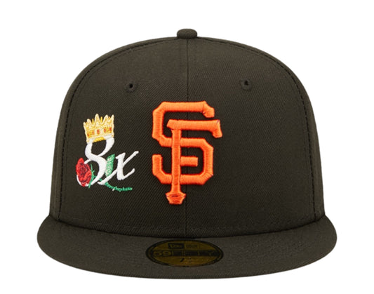 New Era San Francisco Giants Logo Pinwheel 59FIFTY Fitted Cap 60285374 - 7 1/4