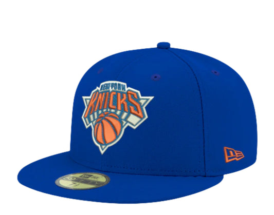 New Era 59Fifty NBA New York Knicks Team Faux Leather Fitted Hat