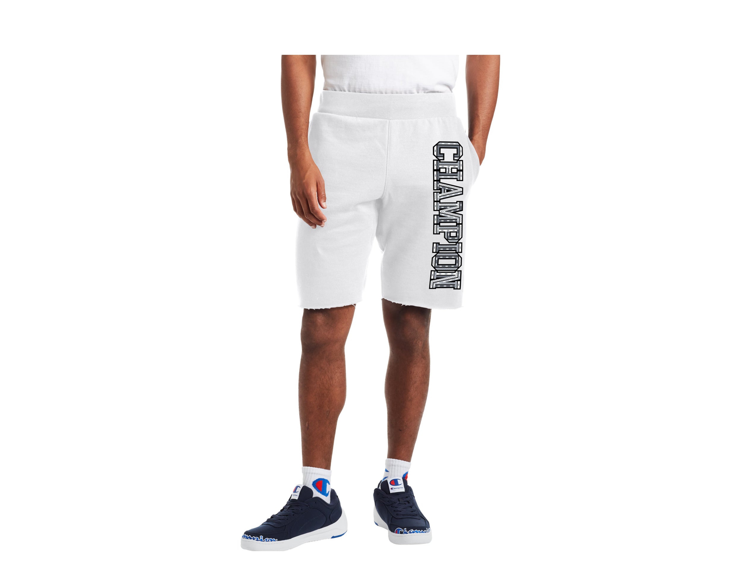 Champion C-Life 10 Inch Reverse Weave Cut Off 3-D Logo Men's Shorts