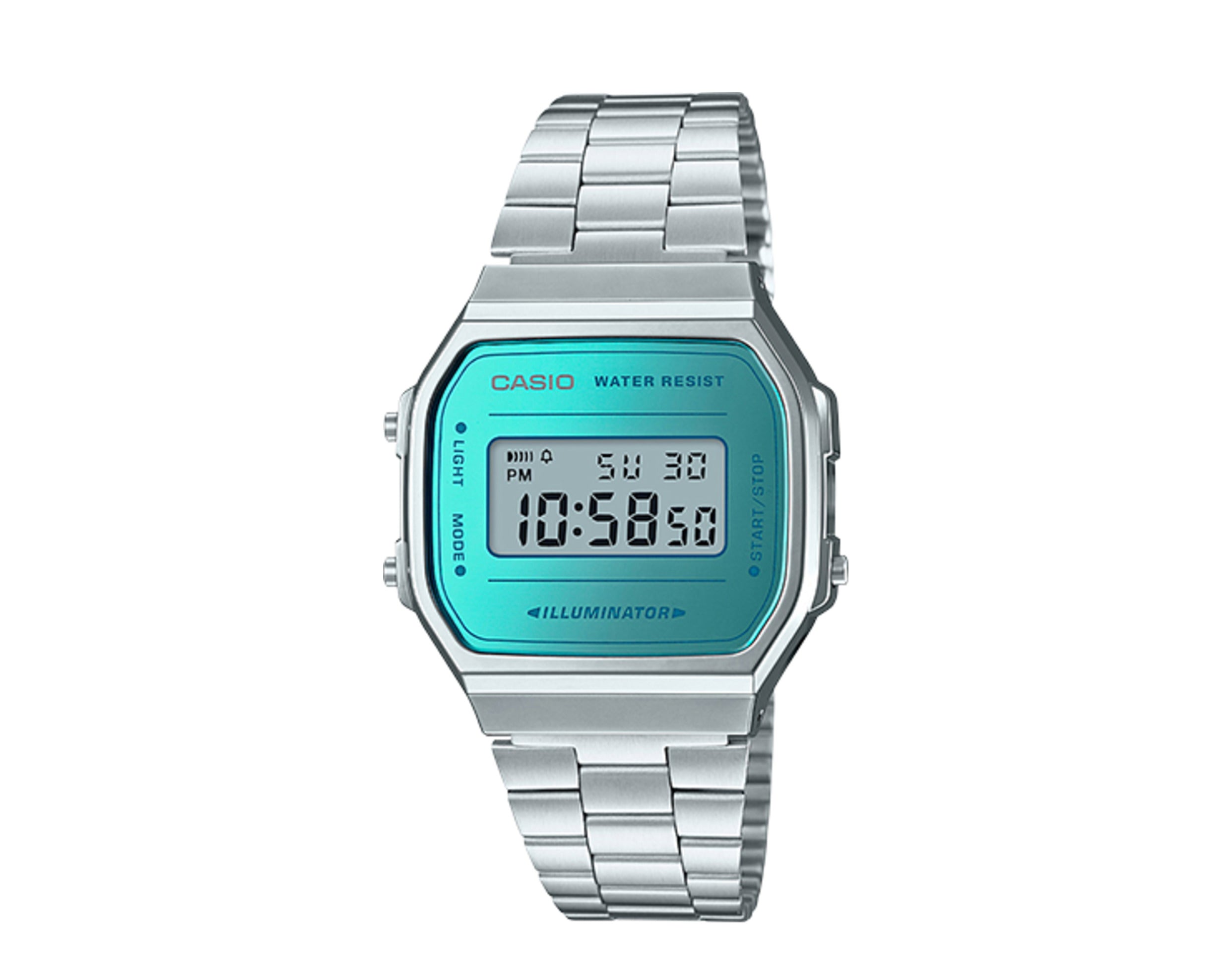 Casio Vintage A168WEM Digital Stainless Steel Watch