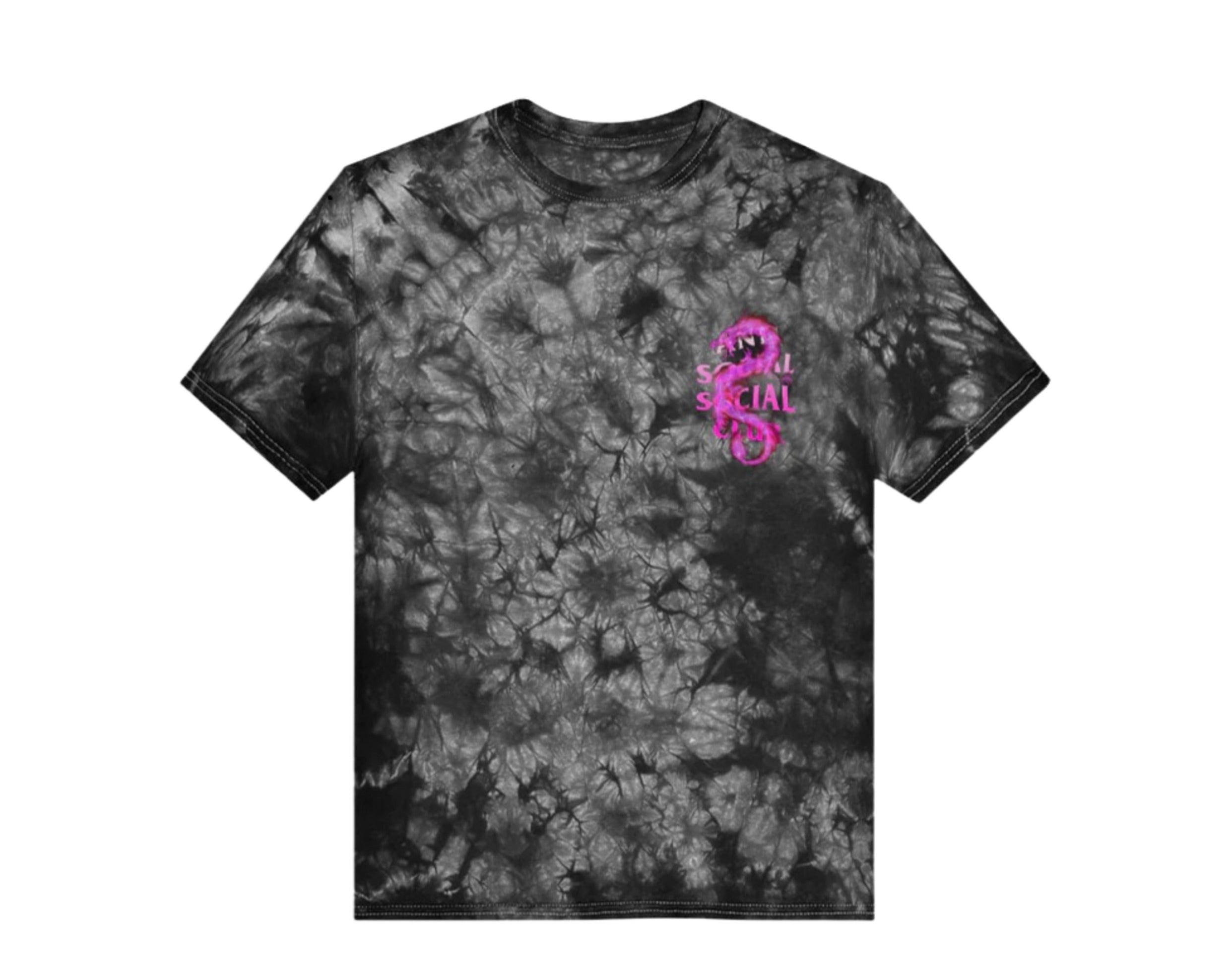 Anti Social Social Club Summer In Minsk Black Tie Dye Tee