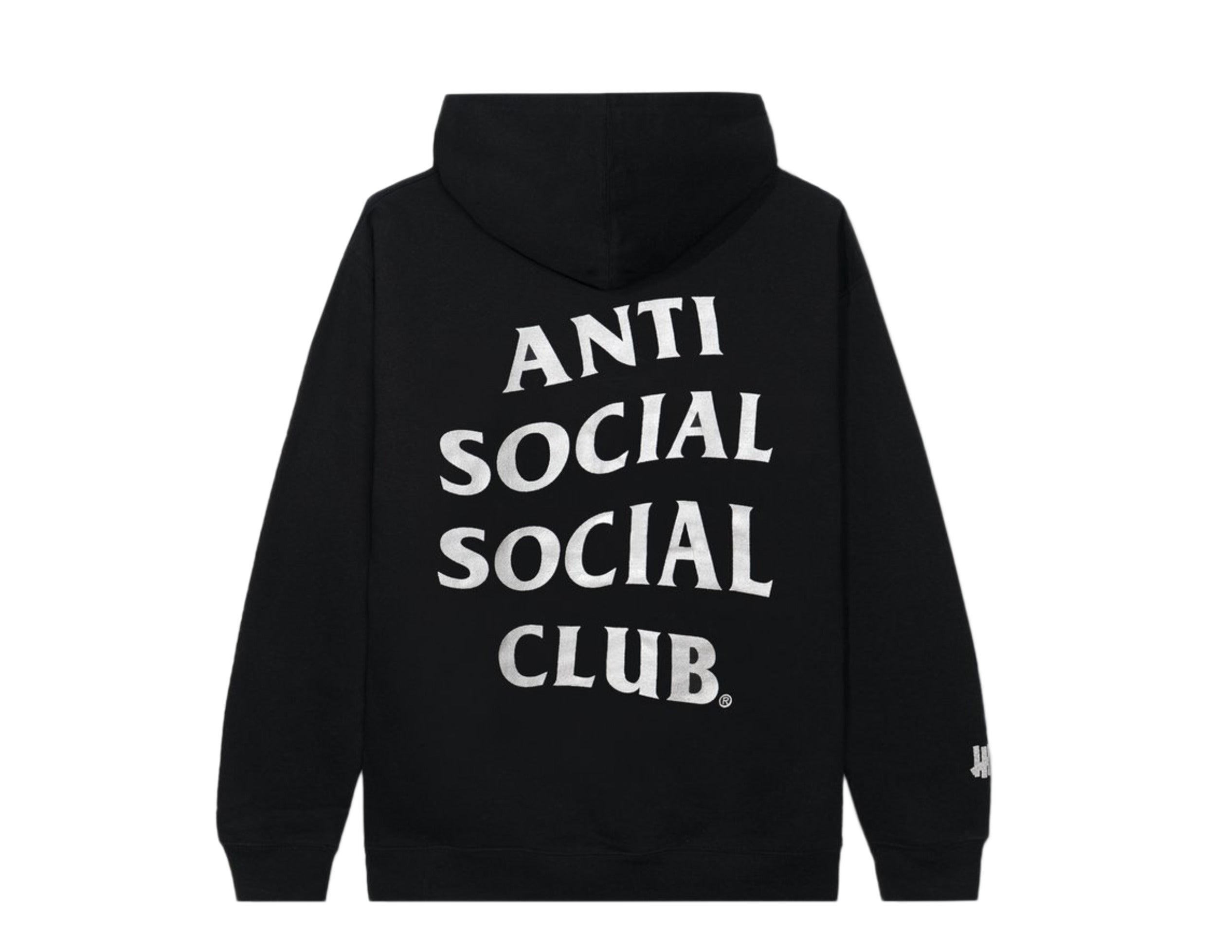 Anti Social Social Club X Undefeated Paranoid Black Hoodie (3M Reflective)