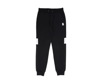 MENS BLACK CHESTER EMBROIDERED SWEATPANT