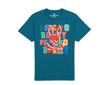 Psycho Bunny Cooper Split Bunny Logo Men's Tee Shirt