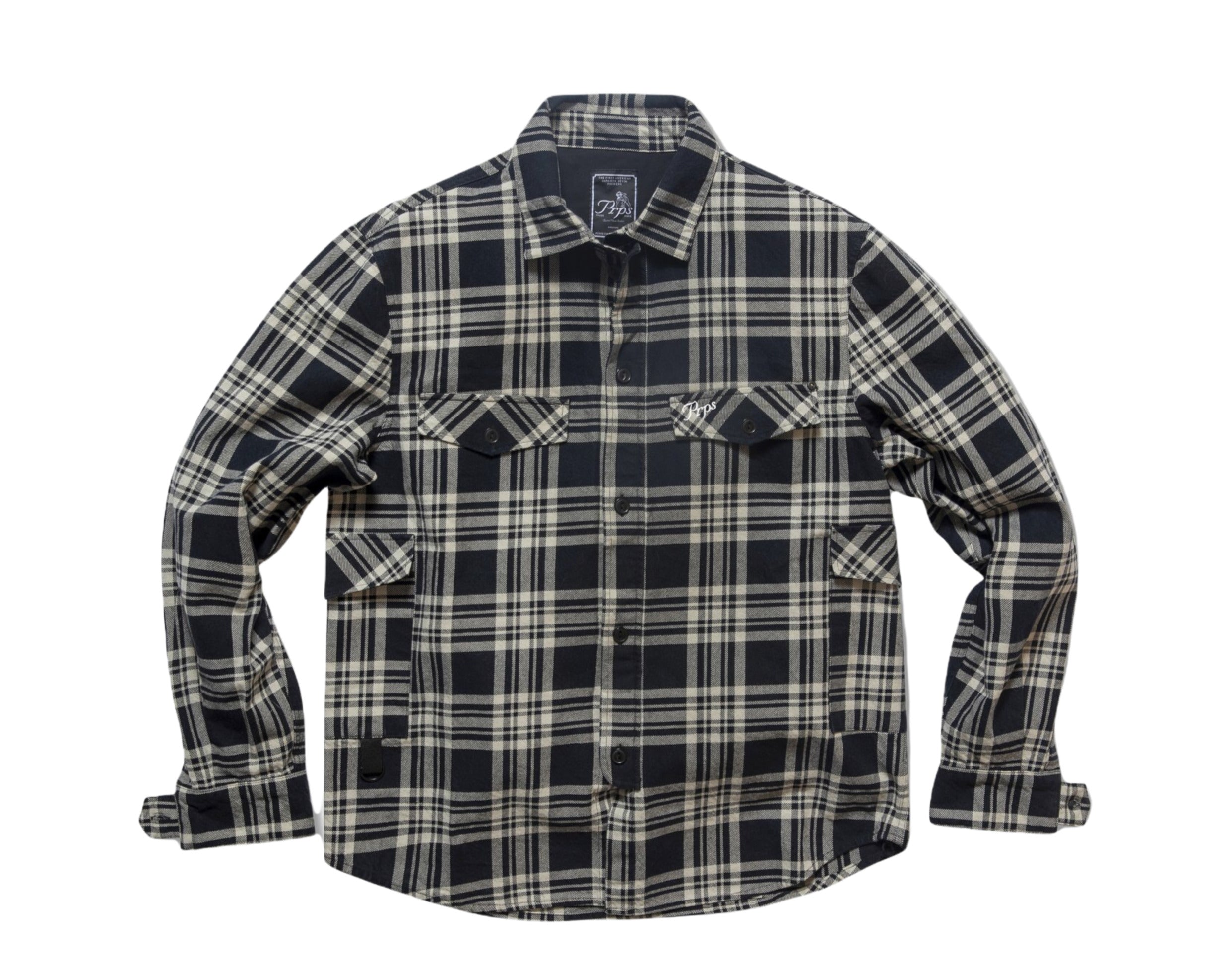 Prps Terrestrial Flannel Plaid Men's Button Down Shirt – NYCMode